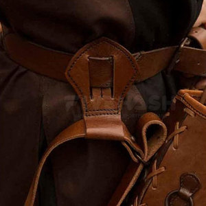 Men Stylish Leather Archery <b>Quiver</b> Handmade Durable Back Holder Adjustable Belt Comfortable Outdoor Sports Hunting Gear - Product Image 6