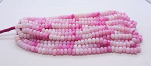 ลูกปัดโอปอลสีชมพู AAA รูปทรงกลมเรียบ ขนาด 8-8.5 มม. ลูกปัดพลอยโอปอลสีชมพูควีน ขนาด 16 นิ้ว ลูกปัดโอปอลสีชมพูคอตตอนแคนดี้ทรงกลมแบบหลวม - Product Image 2