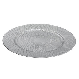 Assiette de présentation rustique en cuivre brossé, ronde, métallique, à large bord, pour mariage, événement, fête, décoration de table - Product Image 4