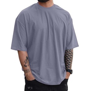 Camiseta Deportiva Informal de Manga Corta con Cuello Redondo de Poliéster Extra Grande para Hombre, Transpirable, de Color Sólido, para Fitness y Culturismo - Product Image 6