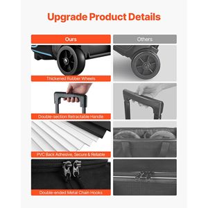 Borsa per 2 Palle da Bowling con Ruote e Scomparto Separato per Scarpe fino alla Taglia US 16 - Product Image 4