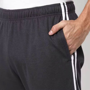 Casual Wear Best Design High Quality Men Summer Breathable Plain Dyed Lightweight 100% Cotton <b>Trousers</b> with Pockets <b>Light</b> Wash - Product Image 4