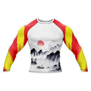 Top Selling Best Product Rash Guard In <b>Long</b> <b>Sleeve</b> Latest Design Mma Wear Solid Color Rash Guard - Product Image 1