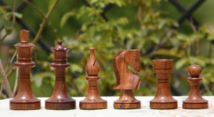 Russian Promotional Large 3.5 Inches <b>Wooden</b> Durable Luxury <b>Chess</b> Pieces for Children Handmade Unisex Playing <b>Set</b> - Product Image 2