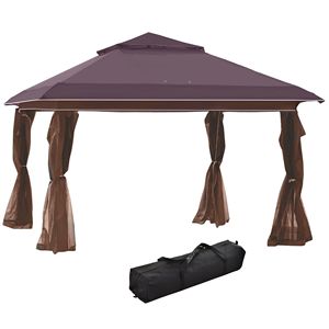 12FT X 12FT Pop up <b>Canopy</b> <b>Tent</b> with Netting Instant 137 Sq.ft Shade Sun Shelter for Parties High Height with Carry Bag - Product Image 1