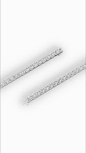 Bracelet tennis élégant de 7 pouces avec diamants de laboratoire taille ronde, en or 14 carats, vente en gros, fabricant et fournisseur de bijoux fins OEM - Product Image 4