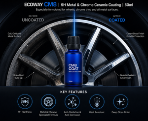 CM8 ECOWAY น้ำยาเคลือบเซรามิกโลหะแบบขายส่ง ปริมาณ 50 มล. สูตรกราฟีน สำหรับธุรกิจบริการดูแลรักษารถยนต์ - Product Image 3