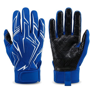 Guantes de Fútbol Americano de Cuero Duradero, Profesionales para Receptor, Uso en Invierno, Ligeros, Antideslizantes, Construcción Flexible, Agarre en la Palma - Product Image 1