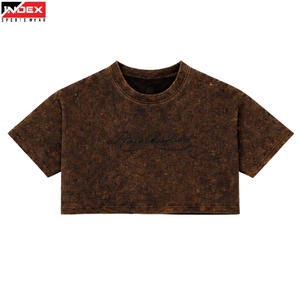 T-shirt court pour femme de qualité supérieure, style streetwear, en coton, vêtements décontractés, fabricant et fournisseur en gros de vêtements - Product Image 1