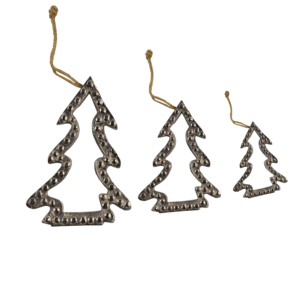 Décoration de Noël suspendue en métal, design peint coloré pour la maison - Product Image 4