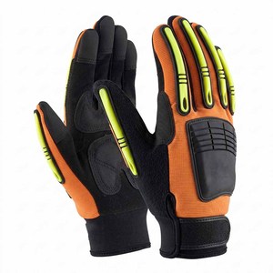 Gants de travail mécaniciens Amara de haute qualité, en cuir synthétique renforcé, résistants aux chocs et aux coupures, protection personnelle pour les mains - Product Image 6