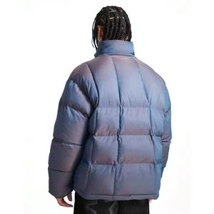 Nouvelle Arrivée Vente Chaude 2026 Veste Puffer Homme Bleu Marine Légère avec Col Montant, Impression de Logo Personnalisé, Meilleur Design, Haute Qualité - Product Image 6