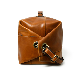 Nouveauté Sac de voyage unisexe en cuir véritable de créateur décontracté multifonctionnel avec logo personnalisé - Product Image 3