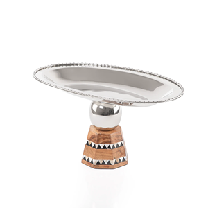 Soporte de metal para tartas de diseño clásico de marca privada para eventos formales, que ofrece elegancia y estabilidad atemporales. - Product Image 4