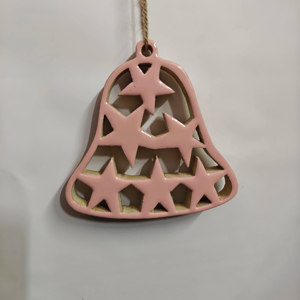 Adorno colgante decorativo de Navidad de resina epoxi y madera - Product Image 1