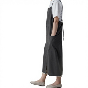 Delantal de Chef sin Mangas 100% Algodón para Mujer, Último Diseño de Moda para el Hogar, Delantal Personalizado de Alta Calidad para Limpieza del Hogar - Product Image 1