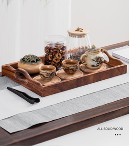 ถาดไม้วอลนัทอเมริกาใต้สไตล์โมเดิร์นอเนกประสงค์ พร้อมหูจับ - Product Image 5
