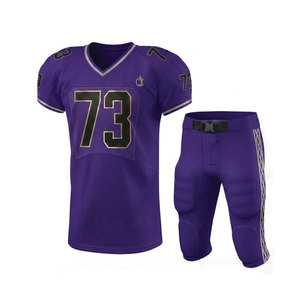 Uniforme de Fútbol Americano de Poliéster de Alto Rendimiento, Transpirable, Ligero, Diseño Atlético para Prácticas y Partidos de Equipo - Product Image 1