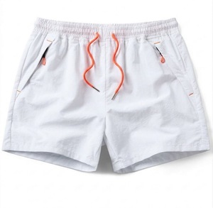 Shorts de course pour hommes, taille mi-haute, en maille/nylon, respirants, imperméables, séchage rapide, écoresponsables, avec fermeture élastique à la taille - Product Image 3