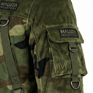 Chaqueta con Capucha de Camuflaje para Hombre, Estilo Urbano, con Múltiples Bolsillos, para Exteriores, Premium, MALUZA INDUSTRIES Apparel - Product Image 5