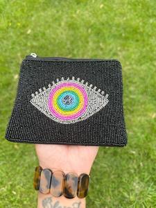 Be Mine Beaded Hand Pouch Embroidered Handcrafted <b>Coin</b> Purse Party Accessory Trendy Style for <b>Coins</b> and Small Essentials - Product Image 5
