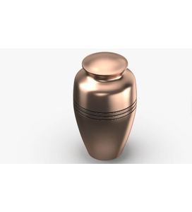 Indian Home Crafts Rose Gold Aluminum Cremation Urn <b>Keepsake</b> <b>Ash</b> Casket Decorative Memorial 220 Cubic Inch <b>for</b> Adult Burial - Product Image 3