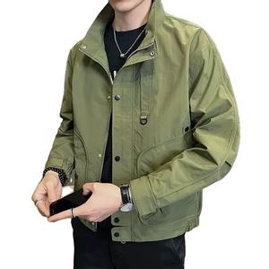 Veste de travail décontractée pour homme en toile fine avec grande poche, polyvalente, service OEM disponible - Product Image 4