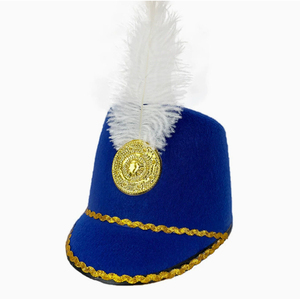 New Style Band Hat <b>Nutcracker</b> Guards Hat Parade Drum Major Hat with Feather Halloween Mardi Gras Knight Party Festive Hat - Product Image 5