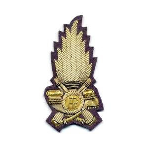 Insignias Hechas a Mano Más Vendidas con Hilo de Oro, Insignias para Blazer Personalizadas con Hilo de Oro, Insignia Bordada Hecha a Mano Personalizada - Product Image 3