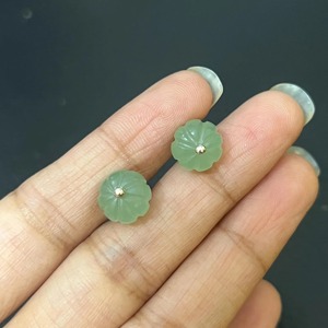 Pendientes colgantes de piedras preciosas verdes naturales, Plata de Ley 925, diseño de flores, joyería hecha a mano, elegante para mujer, para el día a día, fiesta de aniversario - Product Image 2