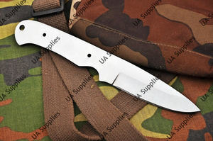 Cuchillo de bolsillo UA Supplies hecho a mano de acero al carbono de espiga completa con punta de caída y pomo para el pulgar, borde biselado - Grado industrial personalizable OEM/ODM - Product Image 3