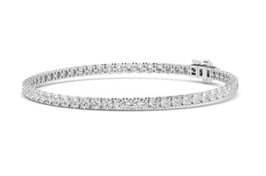 Bracelet tennis en diamants de laboratoire taille ronde 7,00 CTW 7 pouces Or rose 9 carats - Product Image 4