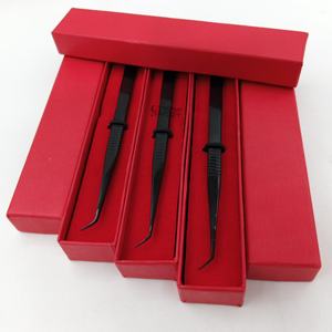 Professionnel nouveau Plasma noir 45 degrés mince fibre droite Nano pointe en acier inoxydable Extension de cils pince à épiler Instrument de beauté - Product Image 1
