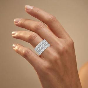 Bague en or rose 9 carats avec diamant de laboratoire, haute joaillerie fantaisie, forme solitaire, sertissage clos, poire, cœur, Asscher, radiant, blanc - Product Image 2