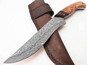 Couteau de camping Ruya Surgical RS-1305 en acier Damas forgé à la main, outils de chef personnalisés, étui en cuir fait main, certifié CE, OEM - Product Image 4