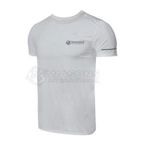 T-shirt de compression pour homme, coupe classique, entraînement, gym, vêtements de sport, tissu élastique, tricoté, séchage rapide, respirant - Product Image 2