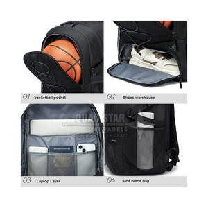 Sacs à dos de basketball grande capacité en gros – Le meilleur matériau léger pour l'extérieur - Product Image 5