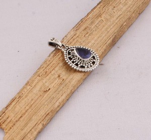 Colgante de Tanzanita Natural, Plata de Ley 925, Joyería con Gema Azul Violeta Facetada, Estilo Vintage, Collar TZ para Mujer - Product Image 4