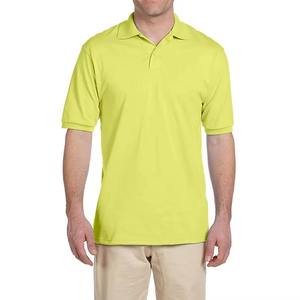 Chemise de golf personnalisée pour homme, coupe régulière, grande taille, 100% coton, tissée, anti-boulochage, manches courtes, séchage rapide - Product Image 3