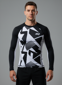 Camiseta Rash Guard para Hombre 2026 con Protección Solar, Diseño Estampado, 100% Poliéster, Tejido Transpirable - MOQ Bajo - Product Image 3