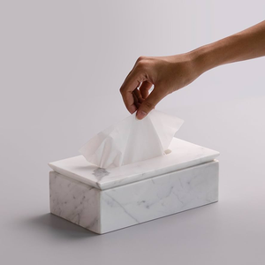 JANNAT EXPORT - Dispensador de Papel Tisú Ecológico de Mármol Rosa con Diseño Rectangular Moderno y Estilo Independiente - Product Image 5