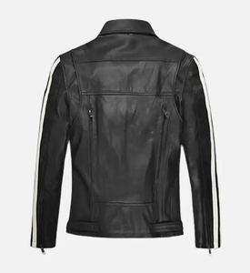 Blouson Bomber en Cuir pour Homme le Plus Vendu, Col Montant, Logo Frontal, Qualité Supérieure, Style Streetwear, Coupe-Vent et Imperméable - Product Image 1