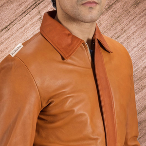Caliente de larga duración de calidad hechos a mano Bikers chaqueta a prueba de aire Logo impreso aceptado diseños suaves increíble chaqueta de cuero para hombres - Product Image 4