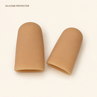 Vente en gros : Coussinets de protection en gel de silicone souple couleur chair pour doigts et orteils, anti-ampoules, cors et callosités, pour le soin des mains et des pieds
