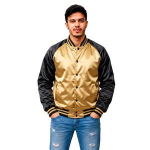 Veste universitaire en satin personnalisée pour les marques de mode, fabricant de vêtements streetwear, vente en gros, marque privée, fournisseur de vêtements OEM - Product Image 6