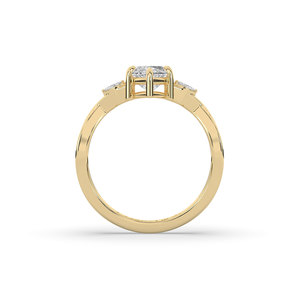 แหวนเพชรทรงมาร์คีส์ 2.10 กะรัต เพาะเลี้ยงในห้องปฏิบัติการ ทองคำแท้ 14K แหวนหมั้นสุดหรูสำหรับผู้หญิง - ของขวัญ - Product Image 4