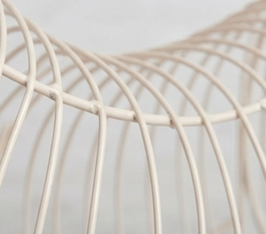 Premium Metal Wire Egg <b>Basket</b> With Handles For Food Storage Bird Design Kitchen Organizer Stylish Home Accent - Product Image 2