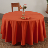 Nappe carrée unie pour table à manger |   Nappe lavable aspect lin pour cuisine, salle à manger, fête, mariage, décoration intérieure