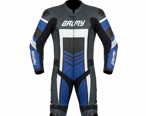 Combinaison de moto en cuir sur mesure de qualité supérieure MotoCP Racing 1 pièce, équipement de conduite avec bosse niveau 2 CE, fabriquée sur mesure - Product Image 1