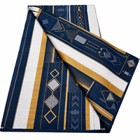 Kain Organza Katun 100% Sisir Cetak Batik Belanda 2026 Berkualitas Tinggi, Kain Afrika untuk Gaun, 6 Yard